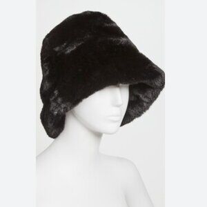 Adrienne Landau Faux Fur Bucket Hat